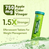 3 - HealthKart HK Vitals ACV 750 mg Effervescent,  30 tablet(s)  Green Apple