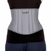8 - MuscleXP Lumbo Sacral Belt,  Grey  Medium 