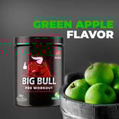 6 - Big Bull Pre Workout,  0.56 lb  Green Apple 