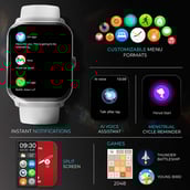 7 - beatXP Marv Neo Smartwatch,  Silver 