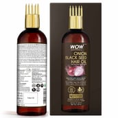 3 - WOW Skin Science Onion Black Seed Hair Oil, 100 ml with Comb Applicator
