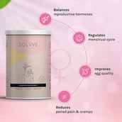 2 - Solvve PCOS PCOD Supplement,  15 sachets/pack  Orange (Pack of 4) 