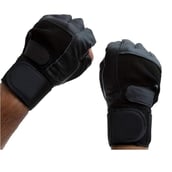 4 - Love4ride Workout Gym Gloves with Wrist Support Band, Black Free Size