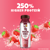 8 - MuscleBlaze 18g Protein Shake (No Added Sugar) OP,  6 Piece(s)/Pack  Strawberry Cream 