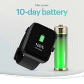 7 - Noise ColorFit Pulse 2 Max Smartwatch,  Jet Black 