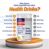 7 - Gritzo SuperMilk Protein & Nutrition Drink 13+y Boys, 400 g Mango