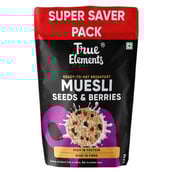 True Elements Seeds and Berries Muesli,  1.2 kg  Unflavoured 