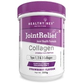 HealthyHey Nutrition JointRelief Collagen Peptide Type 1 2 & 3 (Hydrolysed),  200 g  Strawberry 