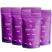 1 - Nidra Nutrition Sleep Well Melatonin 3mg,  30 gummies  Strawberry (Pack of 5) 