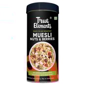 True Elements Crunchy Nuts & Berries Muesli,  0.400 kg  Almonds and Cranberries 