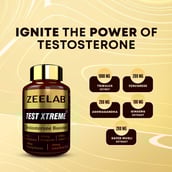 7 - Zeelab Test Xtreme Testosterone Booster,  60 capsules  Unflavoured 