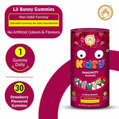 4 - Mom & World Kidsy Immunity, 30 gummies Strawberry (Pack of 3)