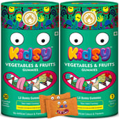 1 - Mom & World Kidsy Vegetables & Fruits,  30 gummies  Mixed Fruit (Pack of 2) 
