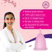 4 - Mom & World Reusable Menstrual Cup,  2 Piece(s)/Pack  Medium 