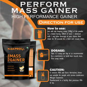 5 - Nakpro Perform Mass Gainer,  2.2 lb  Banana (Pack of 5) 