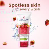 2 - Meglow Fruit Face Wash,  70 g  for All Skin Types (Pack of 3) 