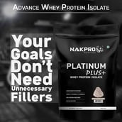 6 - Nakpro Platinum Plus+ Whey Protein Isolate,  2.2 lb  Chocolate Cream 