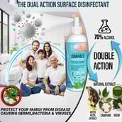 4 - Naturyz Multi Purpose Surface Disinfectant Spray, Alcohol based 500 ml for Car, Home & Office