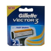 Gillette Vector 3 Cartridges, Pack of 2