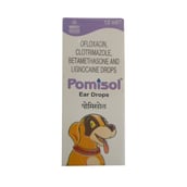 Intas Pomisol Ear Drops,  Dog  15ml 