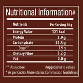nutrition - Bagrrys Choco Delight Muesli with Almonds & Raisins, 1 kg Unflavoured