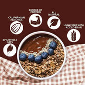 6 - Bagrrys Choco Delight Muesli with Almonds & Raisins, 500 g Unflavoured