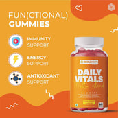 3 - Boldfit Daily Vitals, 60 gummies Strawberry