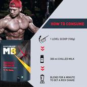 7 - MuscleBlaze Weight Gainer with Added Digezyme, 2.2 lb Chocolate