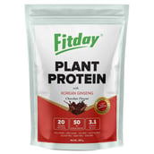 1 - Fitday Plant Protein Powder, 0.88 lb Chocolate
