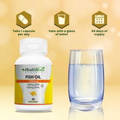 5 - Health Veda Organics Fish Oil 1000mg, 60 softgels