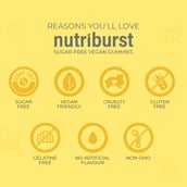 6 - Nutriburst Healthy Muscles & Bones, 60 gummies Lemon (Pack of 2)