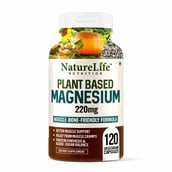 1 - NatureLife Nutrition Plant Based Magnesium 220mg, Unflavoured 120 capsules