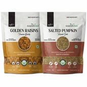1 - NourishVitals Healthy Munching Combo, Golden Raisins + Salted Pumpkin Roasted Seeds 2 Piece(s)/Pack