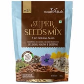 3 - NourishVitals Healthy Munching Combo, Salted Pumpkin Roasted Seeds + Super Seeds Mix 2 Piece(s)/Pack