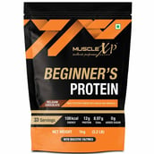 2 - MuscleXP Beginner's Protein with Digestive Enzymes,  2.2 lb  Belgium Chocolate (Pack of 5) 