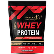 2 - MuscleXP 100% Whey Protein with Digestive Enzyme, 2.2 lb Fruit Berry (Pack of 3)