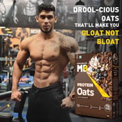 10 - MuscleBlaze High Protein Oats OP, 400 g Dark Chocolate