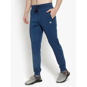 2 - John Ally Jogger Track Pant for Men with Two Zipper Pockets and Premium Fabric,  Berlin Blue  Small 
