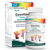 1 - Healthvit Cenvitan Kids Multivitamin & Multimineral, 60 chewable tablet(s) Orange