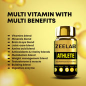 4 - Zeelab Athlete Daily MultiVitamin,  120 capsules  Unflavoured 