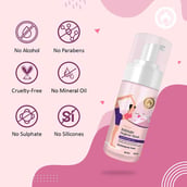 3 - Mom & World Natural Intimate Foaming Feminine Hygiene Wash, 120 ml + Reusable Menstrual Cup (Large)