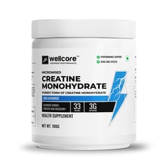 1 - Wellcore Micronised Creatine Monohydrate, Unflavoured 0.22 lb