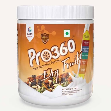 PRO360 Dry Fruits Nutritional Beverage Mix,  0.55 lb  Natural 