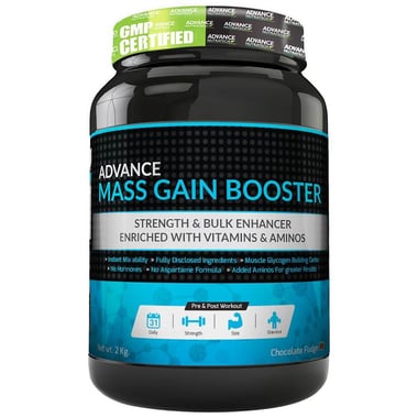 Advance Nutratech Mass Gain Booster,  4.4 lb  Chocolate Fudge 