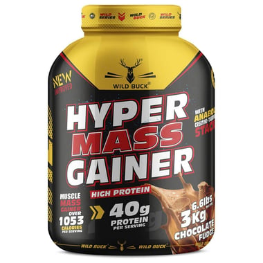 Wild Buck Hyper Mass Gainer,  6.6 lb  Chocolate Fudge 
