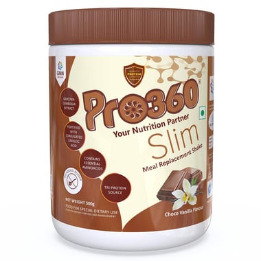PRO360 Slim Nutritional Beverage Mix, 1.1 lb Choco Vanilla