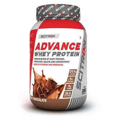 Scitron Advance Whey Protein,  2.2 lb  Milk Chocolate 