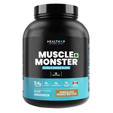HealthXP Muscle Monster Mass Gainer, 6 lb Chocolate Peanut Butter