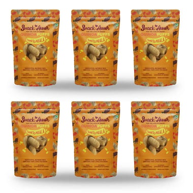 SnackAmor Quinoa Puffs, Tomato Masala (Pack of 6) 50 g
