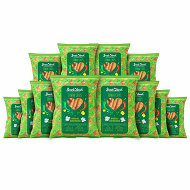 SnackAmor Jowar Chips,  Chilli Chataka (Pack of 12)  25 g 